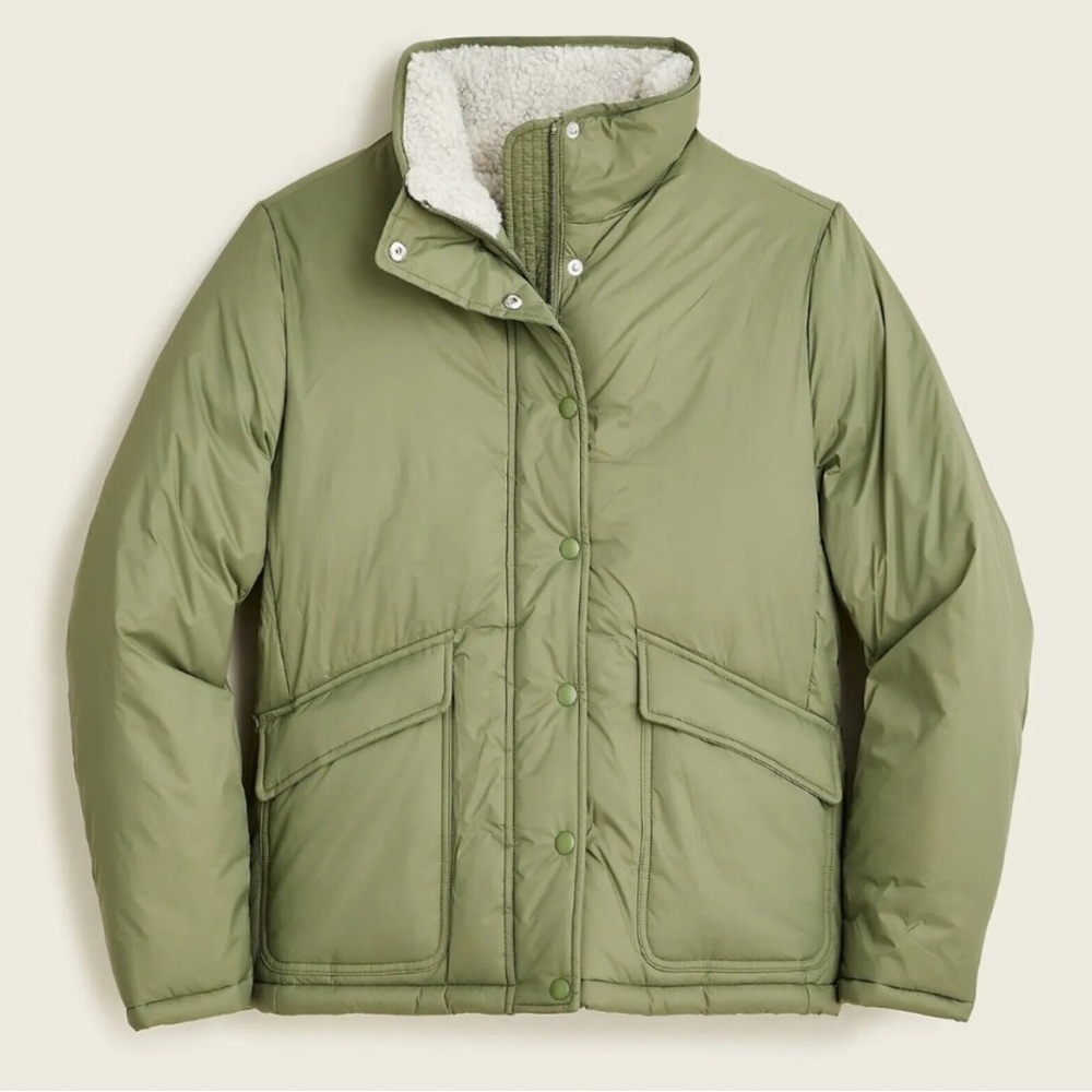 JCREW Sherpa lined jacket